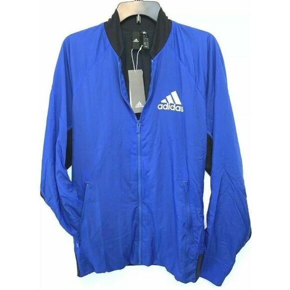 adidas FL3590 Men's Size Medium Blue Light Multi Sport Full Zip Jacket $90 - Picture 3 of 8